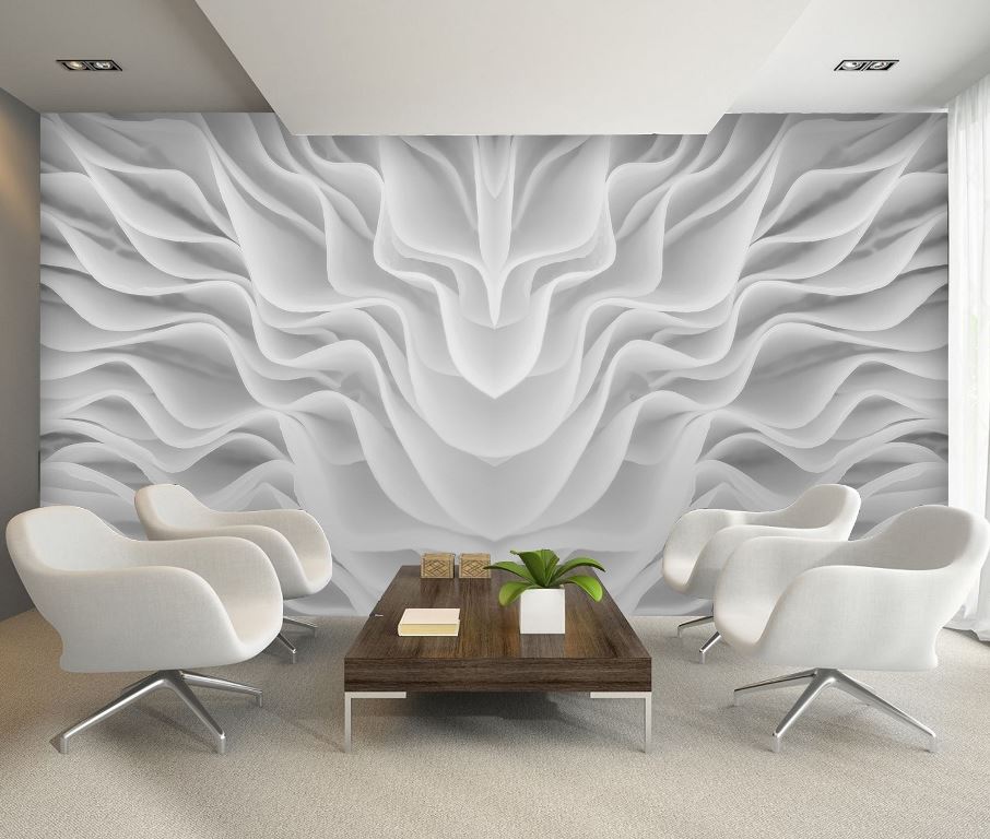 3D Abstract grey colour wallpaper for offices home,"3D Abstract grey